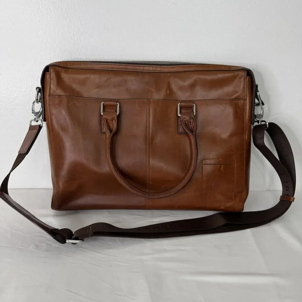 Banuce leather briefcase